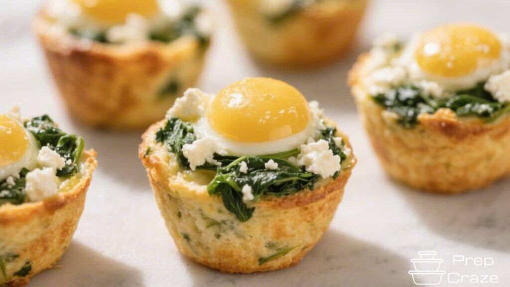 Mini Egg Muffins with Spinach & Feta