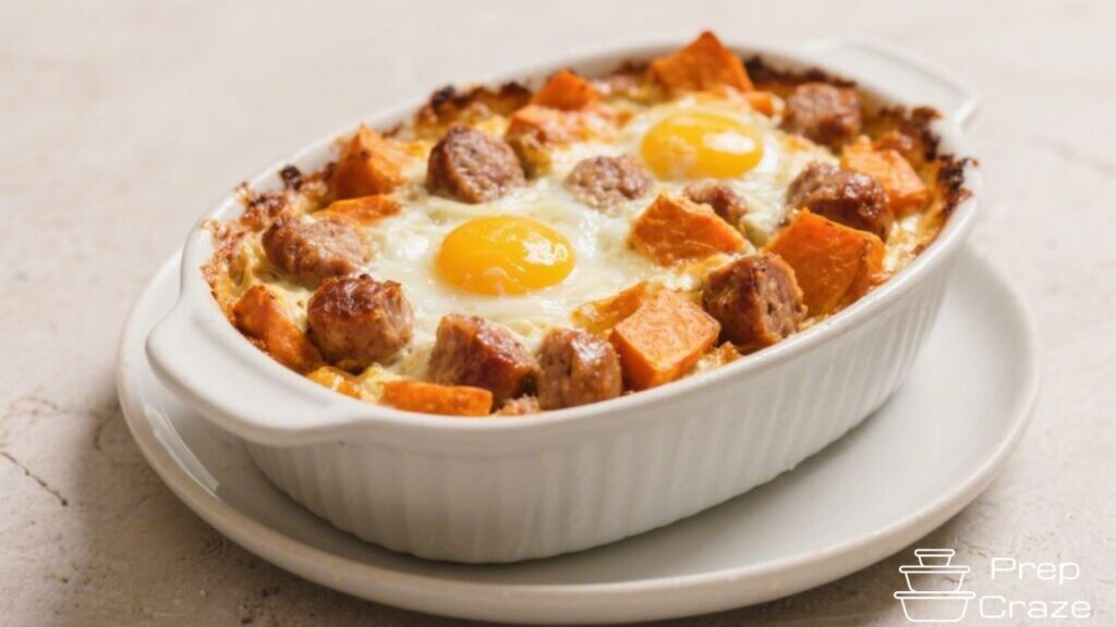 Sausage & Sweet Potato Egg Casserole