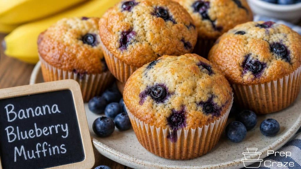 Banana Blueberry Muffins