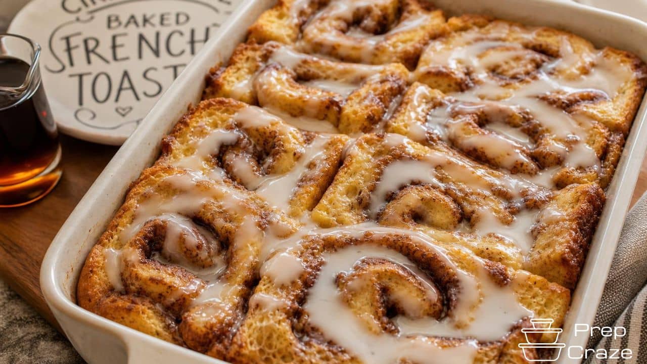 Cinnamon Roll Baked French Toast – Cozy, Make-Ahead Brunch Favorite