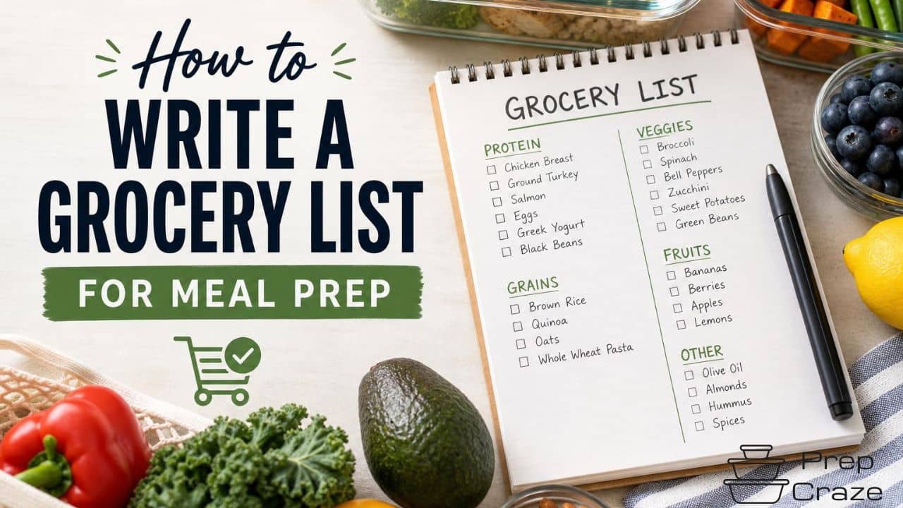 How to Write a Grocery List for Meal Prep That Sticks