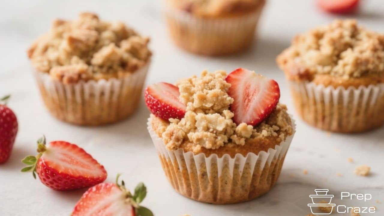 Strawberry Crumble Muffins – Tender, Juicy, and Comfortingly Crisp