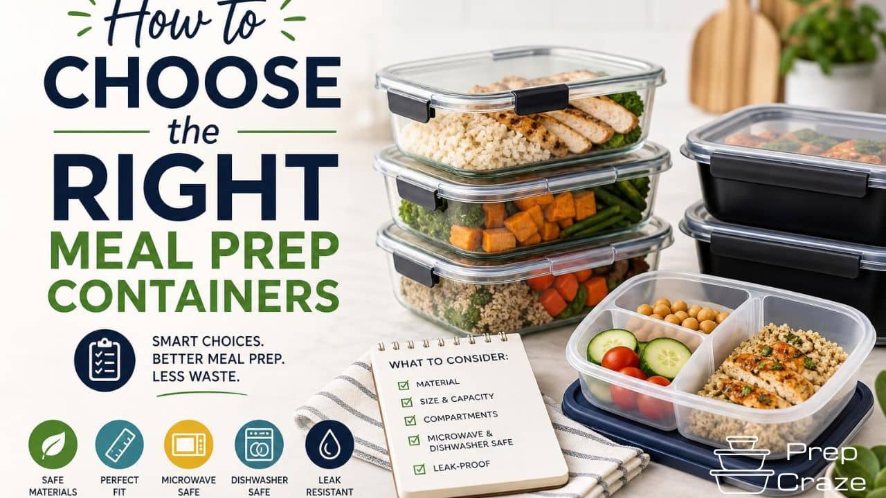 How to Choose the Right Meal Prep Containers for Busy Weeks