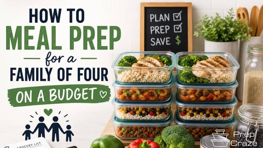 How to Meal Prep for a Family of Four on a Budget